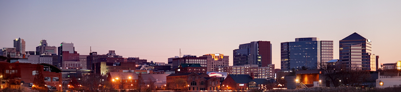 Photograph of the Wilmington coastline at sunset